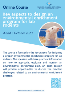 EARLY BIRD REGISTRATION DEADLINE JULY 25TH!  Key aspects to design an environmental enrichment program for lab rodents